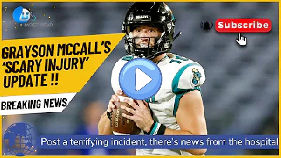 Video thumb: Coastal Carolina quarterback Grayson McCall's latest update post-injury #GraysonMcCall #NFL