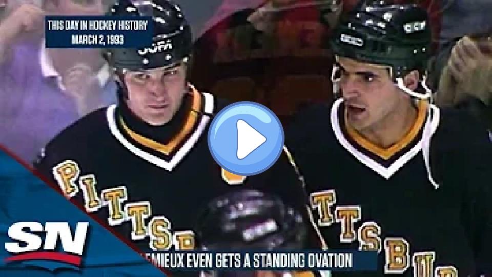 Video thumb: Super Mario Returns to Play on the Day of His Final Radiation Treatment | This Day in Hockey History