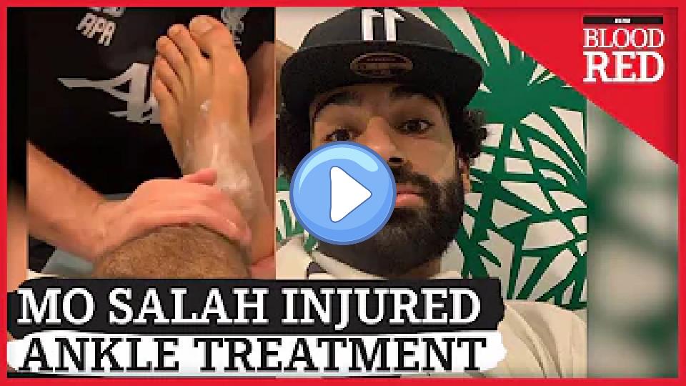 Video thumb: Liverpool's Mohamed Salah Receives Treatment for Ankle Injury