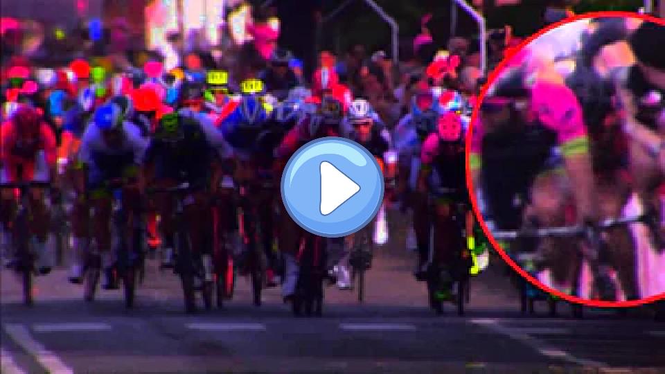 Video thumb: Alberto Contador's crash during stage 6 of the Giro d'Italia