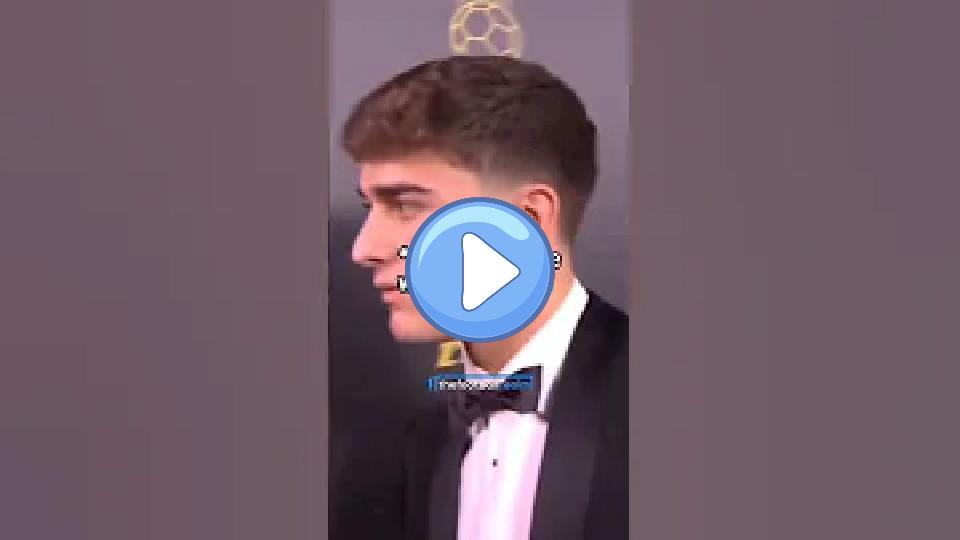 Video thumb: Pedri and Gavi at the Ballon d'Or ceremony ❤️🥹 #Football #Viral #Barcelona