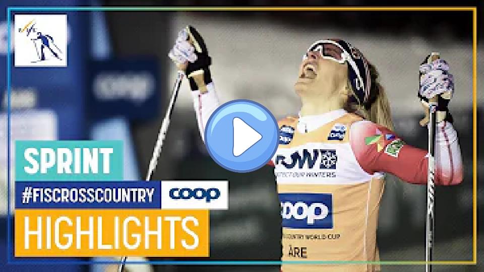 Video thumb: First-Ever Sprint Win for Johaug | Women's Sprint | Åre | FIS Cross Country