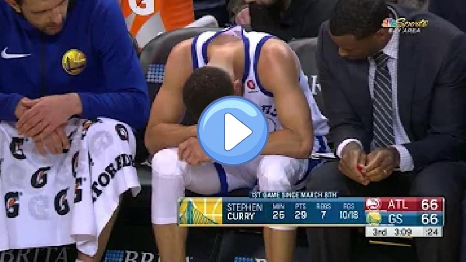 Video thumb: Stephen Curry MCL Injury | Hawks vs. Warriors | March 23, 2018 | 2017-18 NBA Season