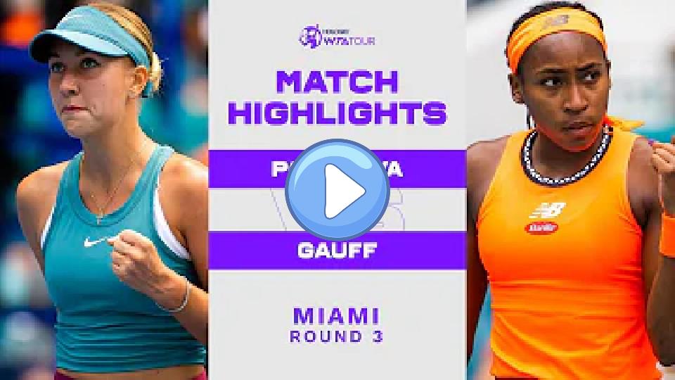 Video thumb: Anastasia Potapova vs. Coco Gauff | 2023 Miami Round 3 | WTA Highlights