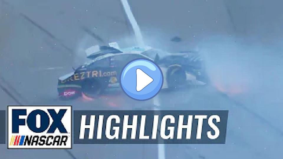 Video thumb: Austin Dillon suffers a massive crash after contact with Keselowski | NASCAR on FOX Highlights
