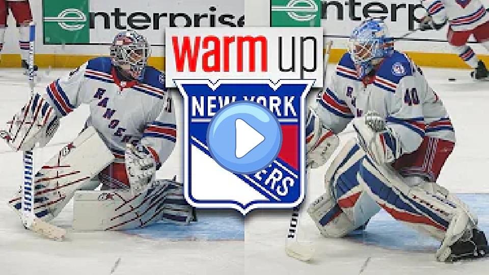 Video thumb: Warm-Ups: New York Rangers - Igor Shesterkin and Alexandar Georgiev