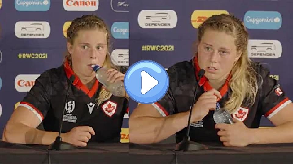 Video thumb: This is how you should answer a question about referees in rugby: Rugby World Cup 2021.