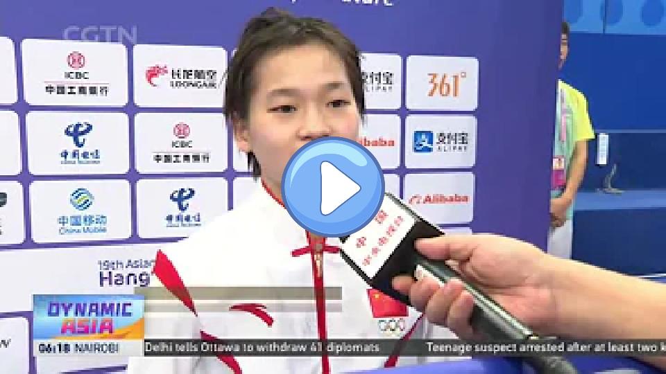 Video thumb: Quan Hongchan: I Felt Nervous Before Winning 10m Platform Title at Hangzhou Asian Games | Diving