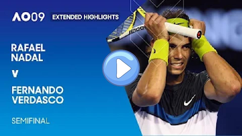 Video thumb: Rafael Nadal vs. Fernando Verdasco Extended Highlights | Australian Open 2009 Semifinal