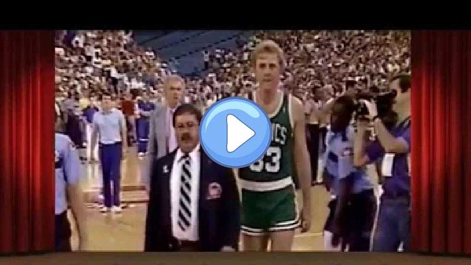 Video thumb: Bill Laimbeer tackled Larry Bird. Robert Parish retaliated two games later.