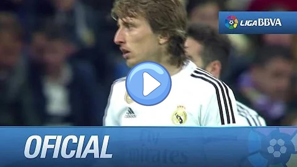 Play video: Luka Modric returns to La Liga after his injury. Video thumb: Luka Modric returns to La Liga after his injury.