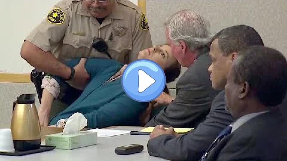 Video thumb: The defendant collapsed in court after the guilty verdict.