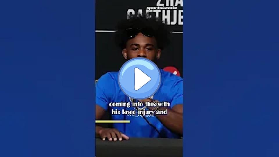 Video thumb: Aljamain Sterling won't target Calvin Kattar's previous injury.