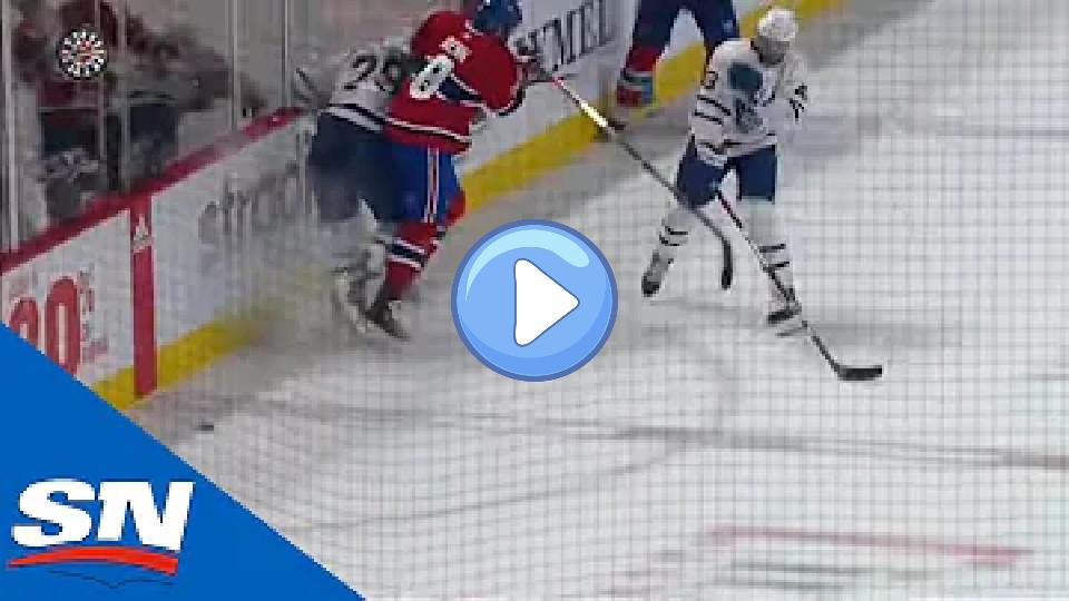 Video thumb: William Nylander Gets Crunched by Big Jordie Benn Hit