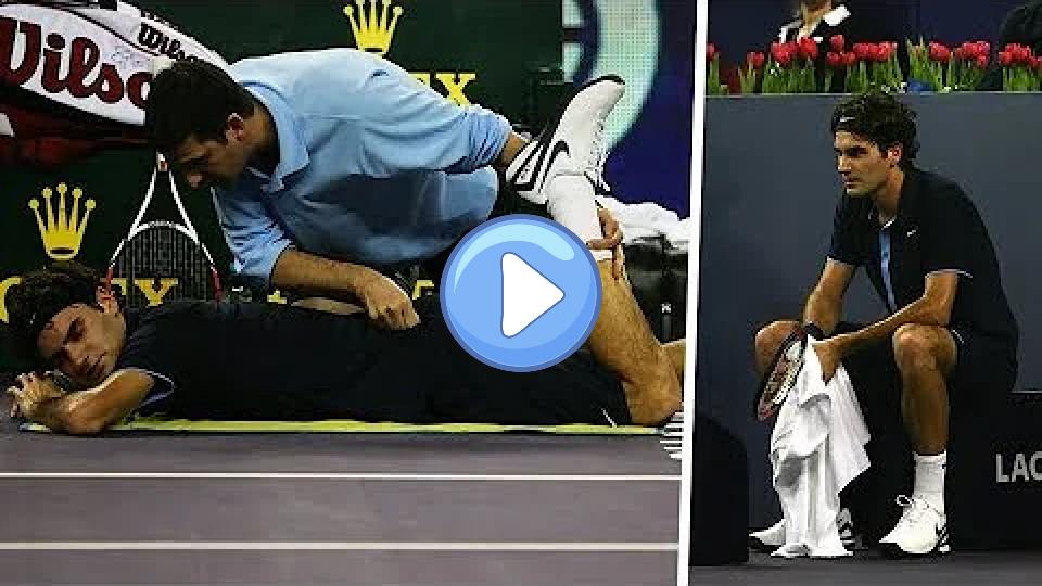 Video thumb: The Day Roger Federer Refused to Give Up Despite Injury