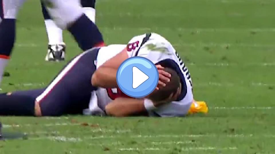 Video thumb: Matt Schaub Gets Helmet Knocked Off on Huge Hit (Texans vs. Broncos, 2012)