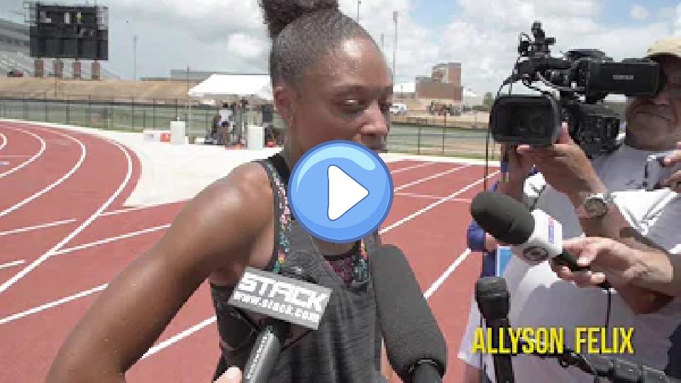 Play video: World Champion Sprinter Allyson Felix Is Ready for the 2016 Rio Olympics. Video thumb: World Champion Sprinter Allyson Felix Is Ready for the 2016 Rio Olympics.