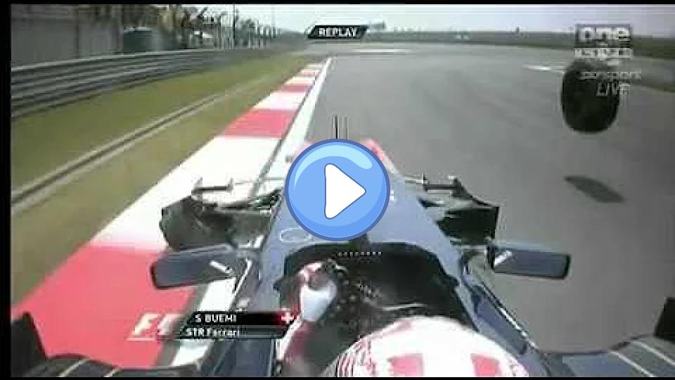 Video thumb: Formula One Sébastien Buemi Crash China 2010