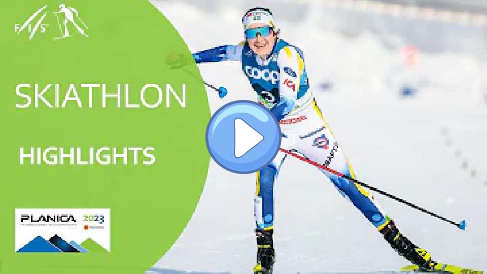 Video thumb: Andersson Powers to Gold in Women's Skiathlon | Planica 2023