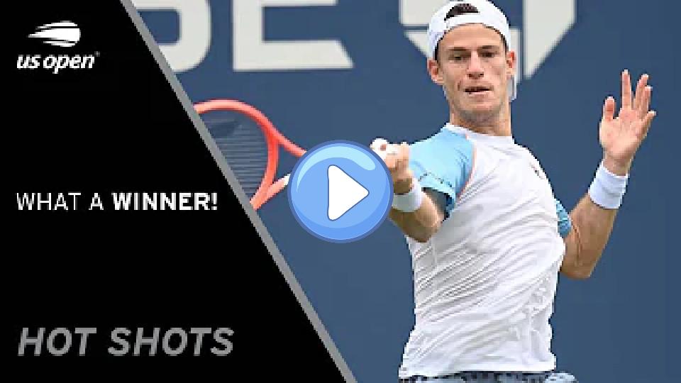 Video thumb: Diego Schwartzman Delivers a Stunning Forehand Winner! | 2021 US Open