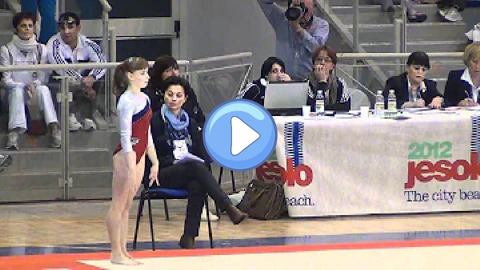 Video thumb: Anastasia Grishina FX - Trofeo Città di Jesolo 2012