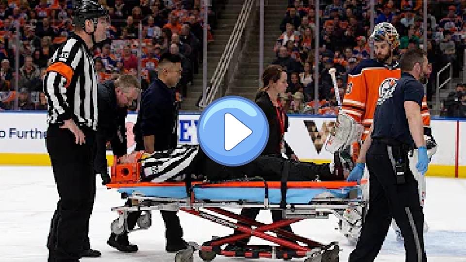 Video thumb: NHL: Linesman Injured, Leaves Game