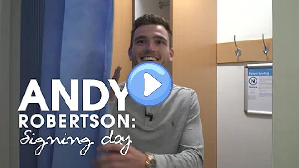 Play video: Robertson's First Day at Liverpool FC | Signing Day Vlog Series Video thumb: Robertson's First Day at Liverpool FC | Signing Day Vlog Series