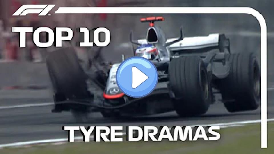 Video thumb: Top 10 Tire Dramas in F1