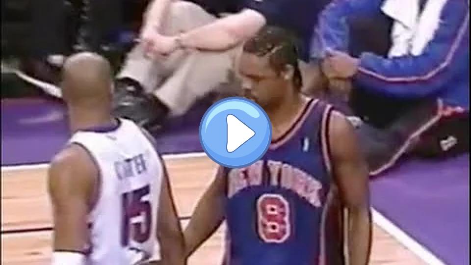 Video thumb: Latrell Sprewell Shuts Down Vince Carter - 2000 1st Rd Game 3