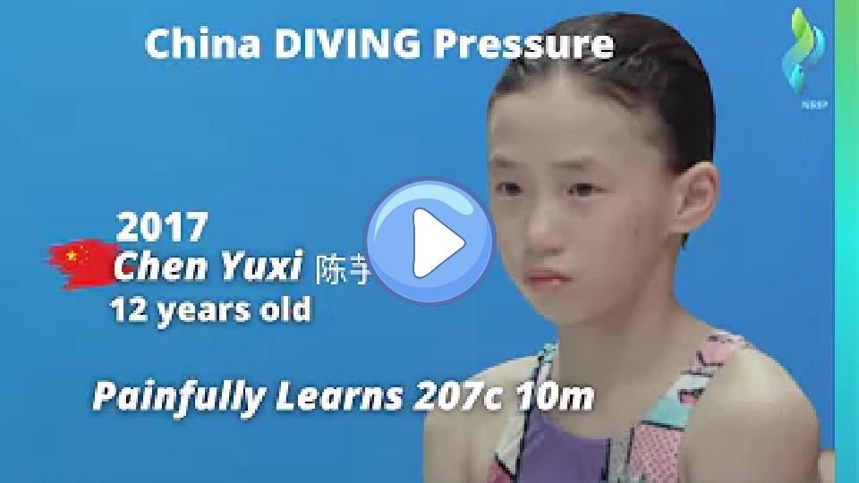 Video thumb: 2017 Chen Yuxi 陈芋汐 Chinese Diver 10-meter Diving - Learned 207c Olympic Gold Medalist