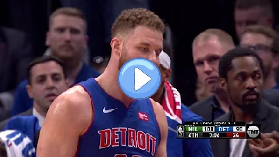 Video thumb: Blake Griffin Exits to Standing Ovation in Detroit with Ben Wallace in the Crowd