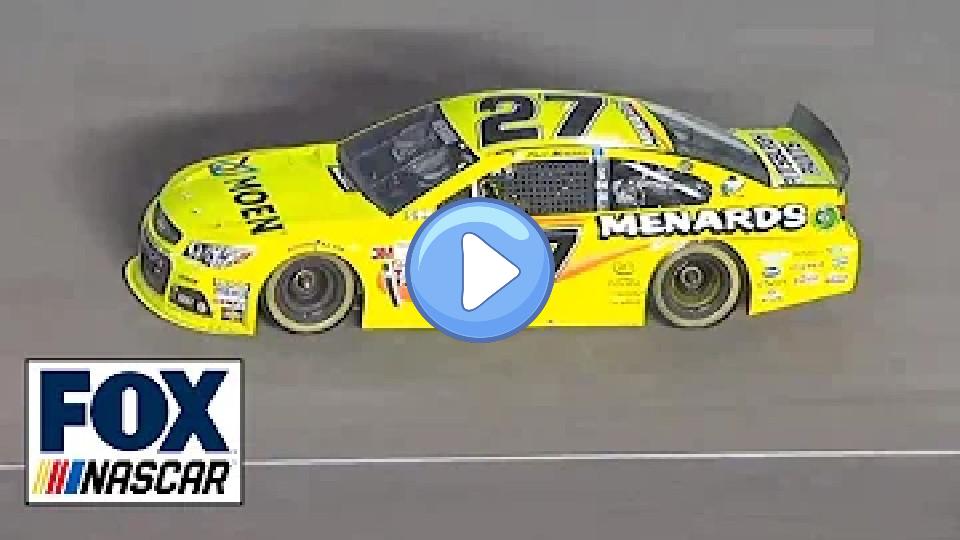 Video thumb: Paul Menard's Tire Explodes - NASCAR Sprint Cup, Homestead 2013