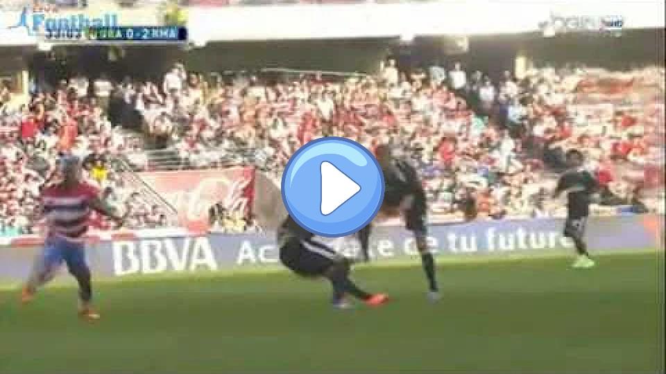 Video thumb: Pepe kicks Sergio Ramos in the stomach during the Real Madrid vs Granada match on 11/1/14