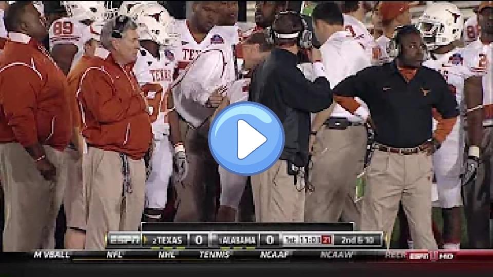 Video thumb: Alabama vs. Texas 2009 - Colt McCoy injury