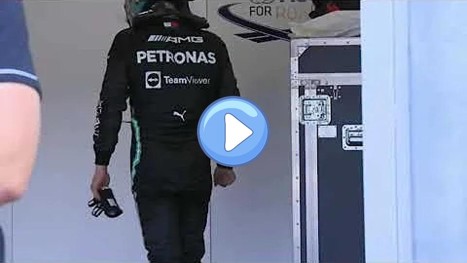 Video thumb: Valtteri Bottas was frustrated after the pit stop.