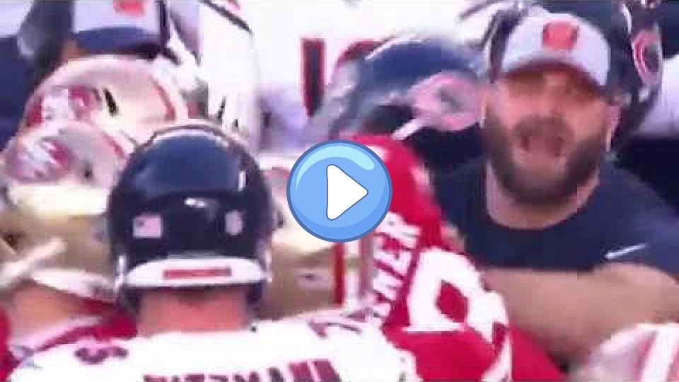 Video thumb: Fight Breaks Out After Late Hit on Mitchell Trubisky | Bears vs. 49ers | NFL