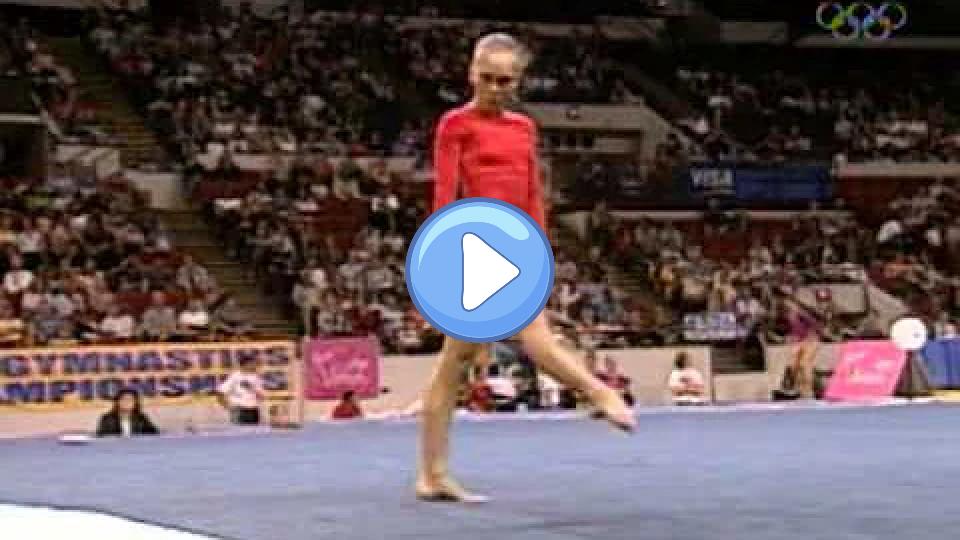 Video thumb: Hollie Vise - Floor Exercise - 2003 U.S. Gymnastics Championships - Women's Day 1