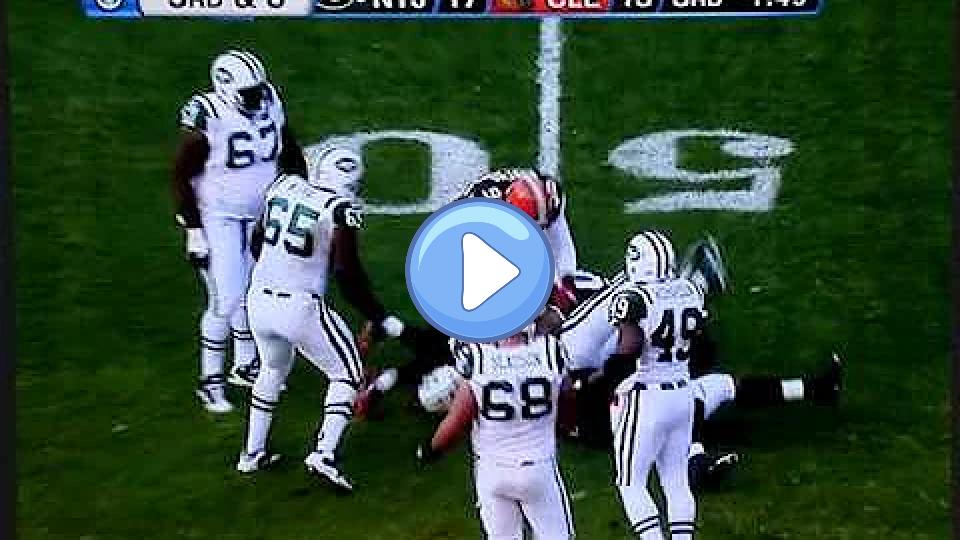 Video thumb: Mark Sanchez Leg Injury - New York Jets vs. Cleveland Browns 11/14/10