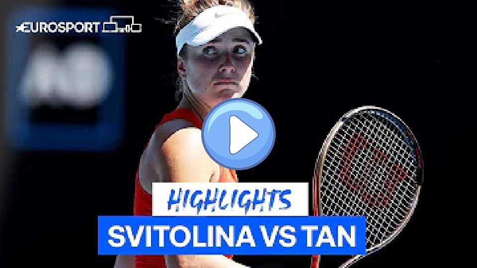 Play video: Elina Svitolina advances to the third round after Harmony Tan withdraws due to injury | Eurosport Tennis Video thumb: Elina Svitolina advances to the third round after Harmony Tan withdraws due to injury | Eurosport Tennis