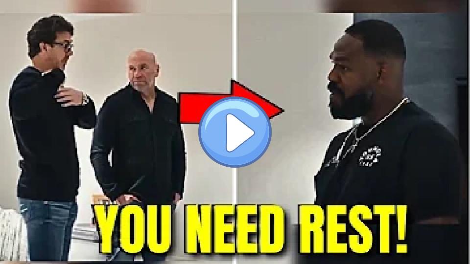 Video thumb: Dana White and Hunter telling Jon Jones that he's out for a year!