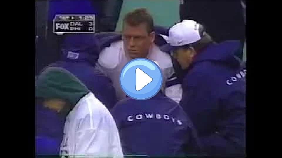 Video thumb: Troy Aikman Suffers Concussion on Sack by William Thomas & Jimmie Jones - Cowboys at Eagles, Week 9