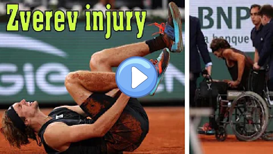 Video thumb: Alexander Zverev 🇩🇪 was severely injured at the French Open.