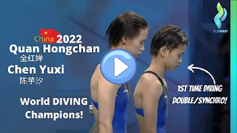 Video thumb: RE-LIVE 2022 Quan Hong Chan & Chen Yuxi Women's 10 Meter Synchro Worlds