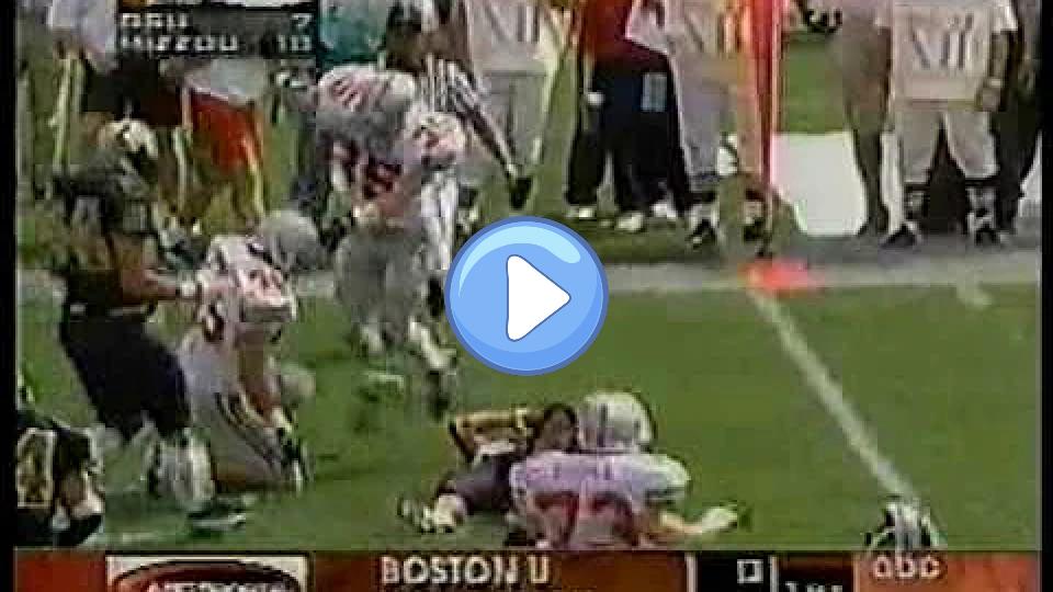 Video thumb: Andy Katzenmoyer tackles Corby Jones - Missouri 1997 (WITH AUDIO)