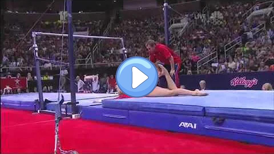 Video thumb: Nastia Liukin Falls Hard - 2012 Olympic Trials