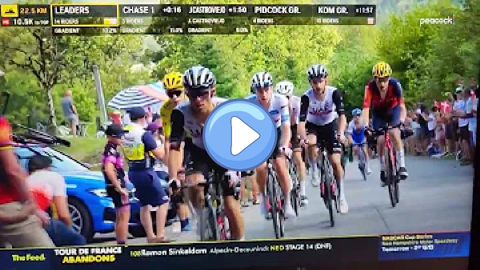 Video thumb: Wout van Aert dropped? Nope, BEAST MODE ENGAGED. Get out of my way.