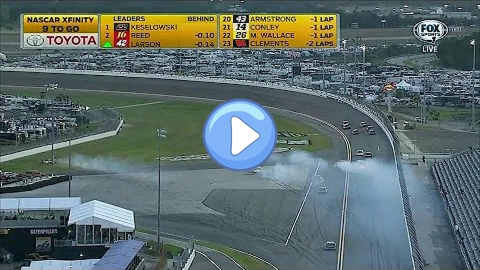 Video thumb: 2015 NASCAR Xfinity Series at Daytona | Second Major Crash