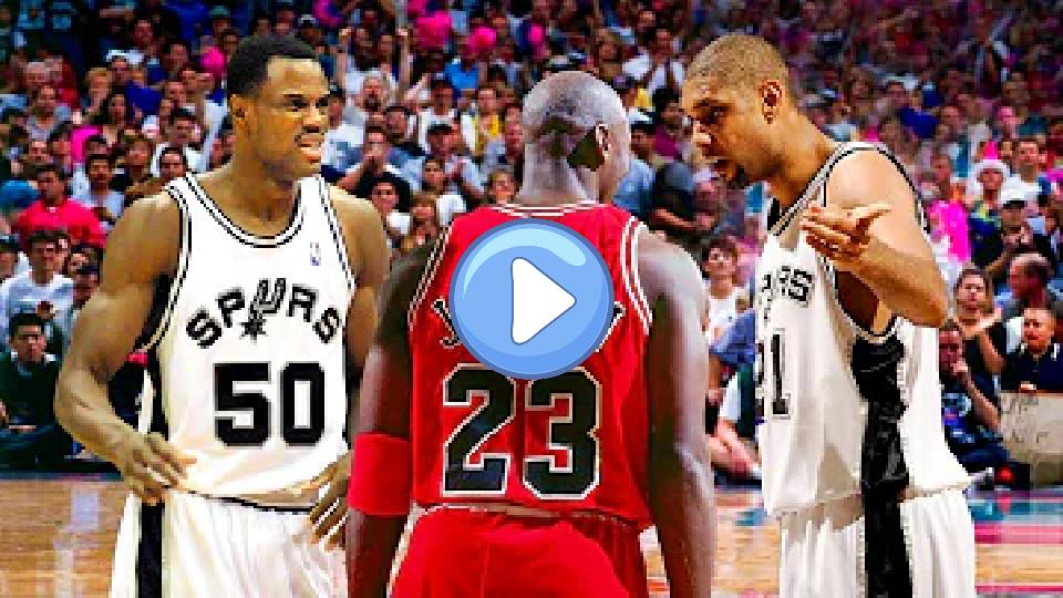 Play video: Tim Duncan and David Robinson will never forget this humiliating performance by Michael Jordan. Video thumb: Tim Duncan and David Robinson will never forget this humiliating performance by Michael Jordan.