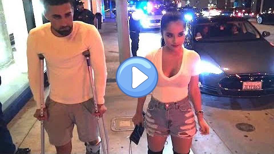 Video thumb: Becky G and Her Injured Soccer Star Sebastian Lletget Dine in West Hollywood