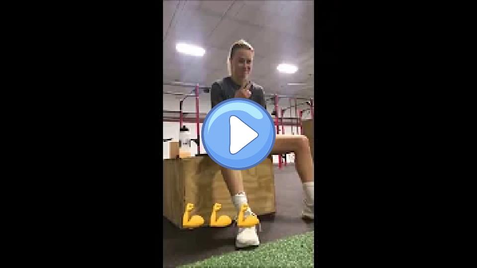 Video thumb: Kelley O'Hara, Emily Sonnett, and Morgan Brian are training.